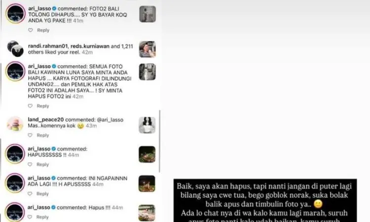 Dearly Djoshua Ungkap Dugaan Konflik dengan Ari Lasso Terkait Unggahan Foto